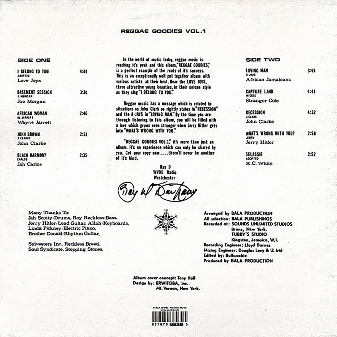 独LP Various Reggae Goodies Vol. 1 WACKIES0039 Wackies /00260 Reggae Goodies Vol. 1 – Vinyl (LP, Compilation, Reissue