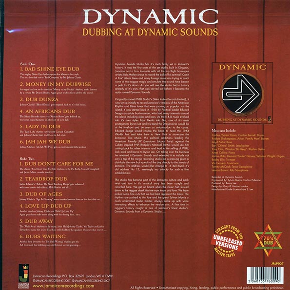 Dynamic - Dubbing At Dynamic Sounds