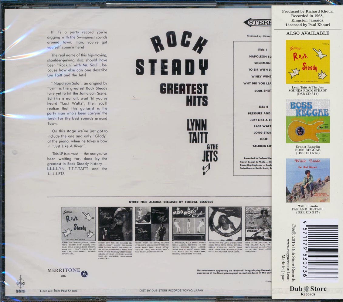 Lynn Taitt & The Jets - Rock Steady: Greatest Hits