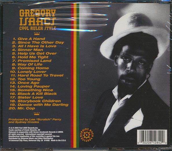 【中古】 The Cool Ruler Rides Again / Gregory Isaacs 中古】 The Cool Ruler Rides Again / Gregory Isaacs