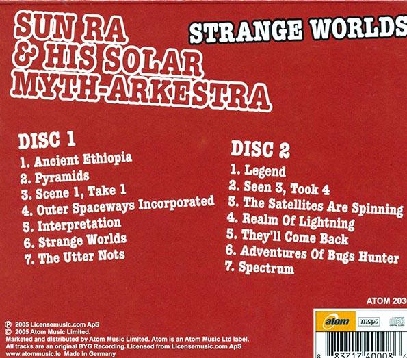 Sun Ra & His Solar Arkestra – Secrets Of The Sun – CD (Album