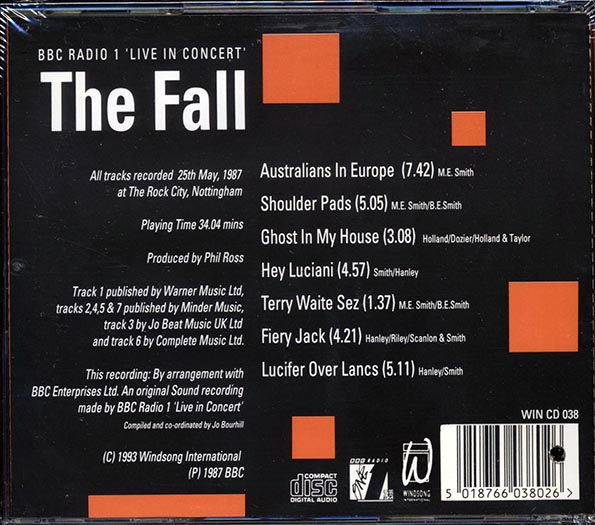 The Fall - BBC Radio 1 Live In Concert