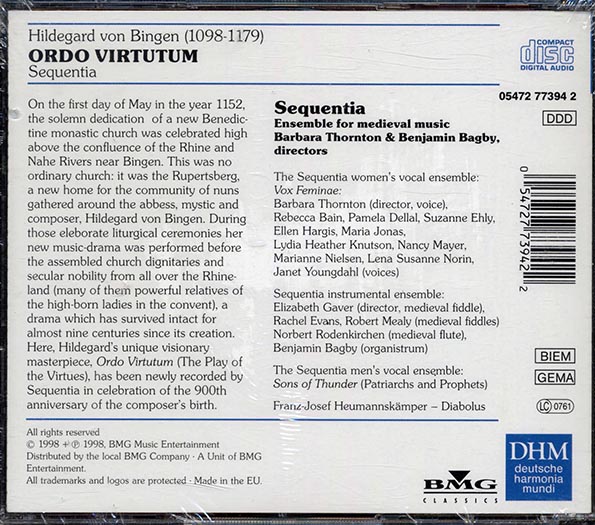 Hildegard Von Bingen, Sequentia - Ordo Virtutum