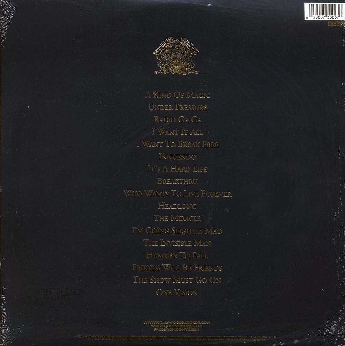 米2LP Queen Greatest Hits II D002449801 Hollywood Records /00660 Amazon.com: Greatest Hits II[2 LP]: CDs & Vinyl