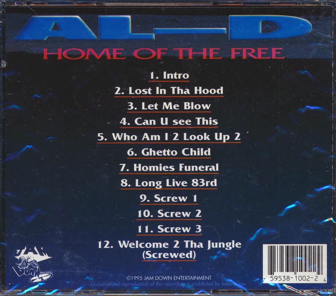 洋楽 AL-D/HOME OF THE FREE/G-RAP AL-D/HOME OF THE FREE/G-RAP
