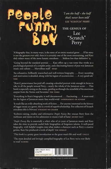 『ピープル・ファニー・ボーイ』著者:デビット・カッツ　リー・スクラッチ・ペリー David Cuts - People Funny Boy: The Genius Of Lee Scratch