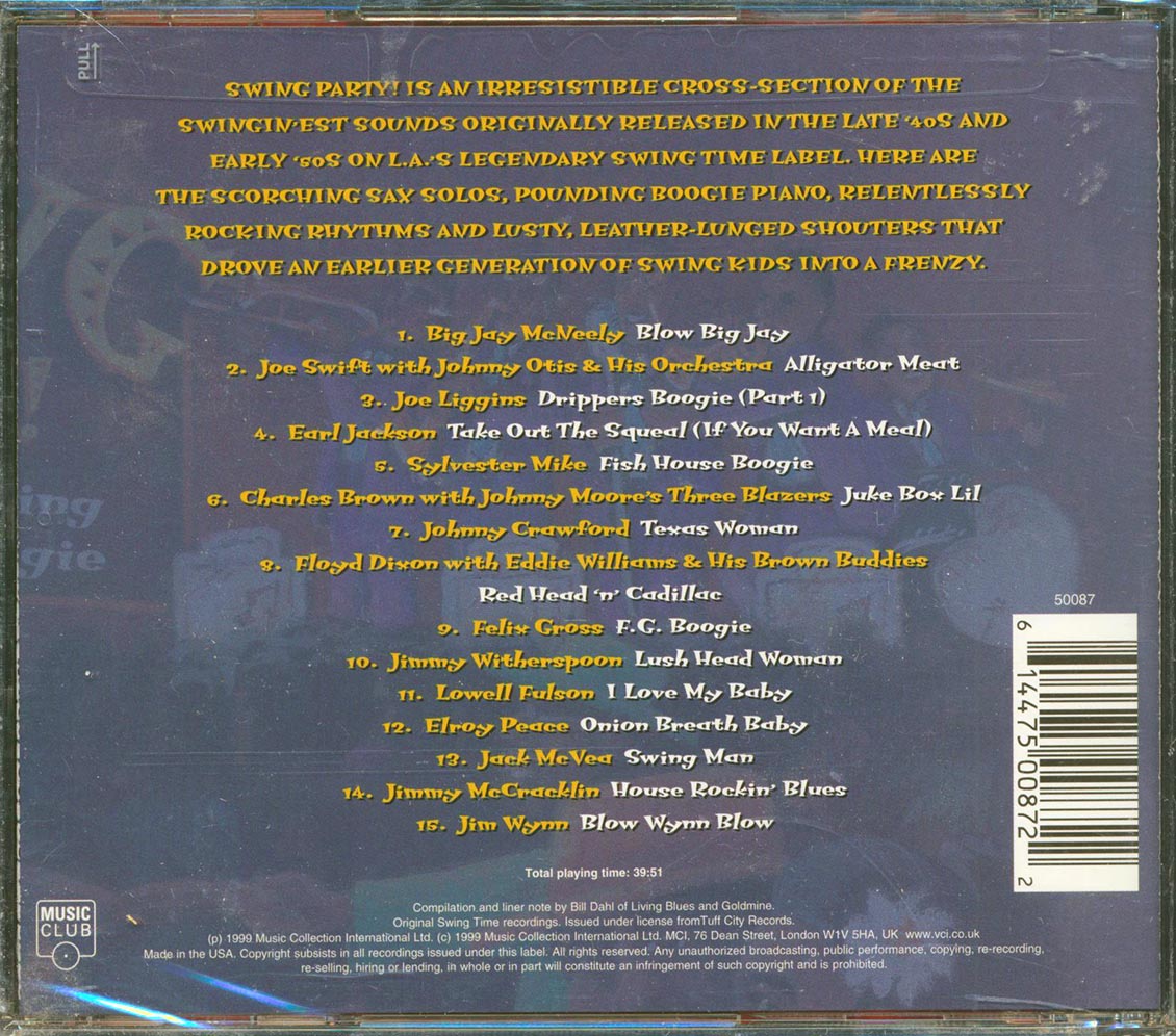 SEALED NEW CD Big Jay McNeely, Joe Swift, Johnny Otis, Earl